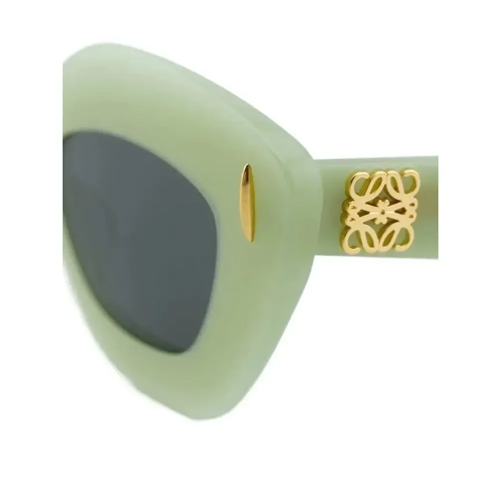 New Loewe Lw40127I 95A Milky Green Cat-Eye Sunglasses Authentic